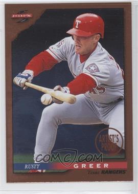 1996 Score - [Base] - Dugout Collection Series 1 Artist's Proof #29 - Rusty Greer