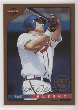 1996 Score - [Base] - Dugout Collection Series 1 Artist's Proof #3 - Ryan Klesko