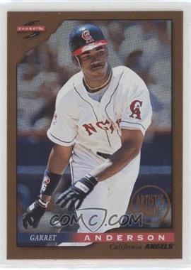 1996 Score - [Base] - Dugout Collection Series 1 Artist's Proof #34 - Garret Anderson