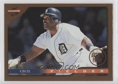 1996 Score - [Base] - Dugout Collection Series 1 Artist's Proof #62 - Cecil Fielder