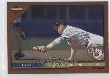 1996 Score - [Base] - Dugout Collection Series 1 Artist's Proof #68 - Craig Biggio