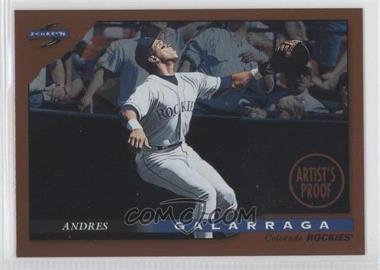 1996 Score - [Base] - Dugout Collection Series 2 Artist's Proof #54 - Andres Galarraga