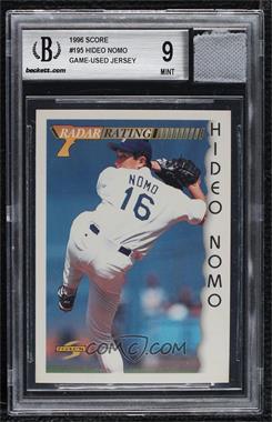 1996 Score - [Base] #195 - Hideo Nomo [BGS/GGUM Game Used 9 MINT]