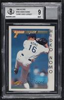 Hideo Nomo [BGS/GGUM Game Used 9 MINT]