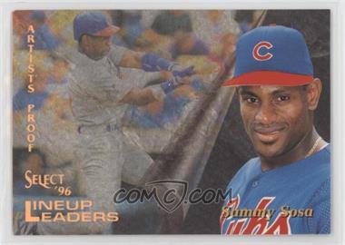 1996 Select - [Base] - Artist's Proof #157 - Sammy Sosa