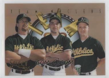 1996 Select - Team Nucleus #5 - Mike Bordick, Terry Steinbach, Mark McGwire