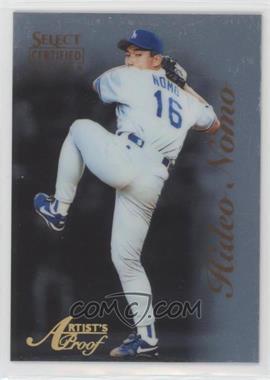 1996 Select Certified Edition - [Base] - Artist's Proof #13 - Hideo Nomo /500 [Noted]