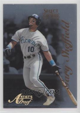 1996 Select Certified Edition - [Base] - Artist's Proof #3 - Gary Sheffield /500