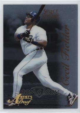 1996 Select Certified Edition - [Base] - Artist's Proof #63 - Cecil Fielder /500