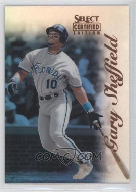 1996 Select Certified Edition - [Base] - Mirror Blue #3 - Gary Sheffield /45