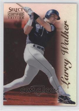 1996 Select Certified Edition - [Base] - Mirror Red #85 - Larry Walker /90