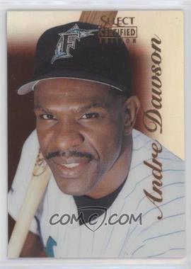 1996 Select Certified Edition - [Base] - Mirror Red #96 - Andre Dawson /90