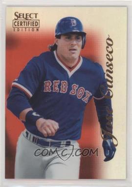 1996 Select Certified Edition - [Base] - Mirror Red #98 - Jose Canseco /90 [EX to NM]