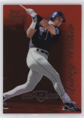 1996 Select Certified Edition - [Base] - Red #85 - Larry Walker /1800