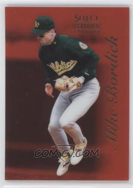 1996 Select Certified Edition - [Base] - Red #86 - Mike Bordick /1800