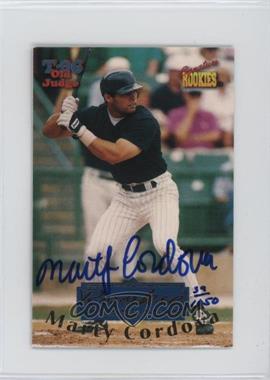 1996 Signature Rookies Old Judge - Rookie of the Year - Signatures #RY3 - Marty Cordova /1050