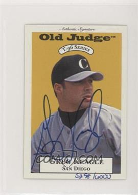 1996 Signature Rookies Old Judge - T-96 Minis - Signatures #14 - Greg Keagle /6000