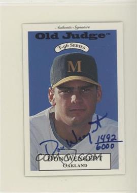 1996 Signature Rookies Old Judge - T-96 Minis - Signatures #36 - Don Wengert /6000