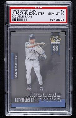 1996 Sportflix - Double Take #9 - Derek Jeter, Alex Rodriguez [PSA 10 GEM MT]