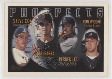 1996 Topps - [Base] #424 - Prospects - Steve Cox, Jesse Ibarra, Derrek Lee, Ron Wright [EX to NM]