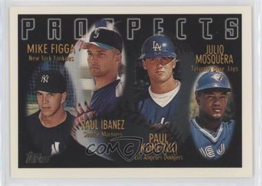1996 Topps - [Base] #432 - Prospects - Mike Figga, Raul Ibanez, Paul Konerko, Julio Mosquera