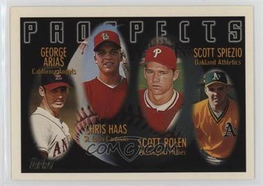 1996 Topps - [Base] #434 - Prospects - George Arias, Chris Haas, Scott Rolen, Scott Spiezio