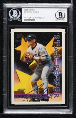 1996 Topps - [Base] #9 - Star Power - Craig Biggio [BAS BGS Authentic]