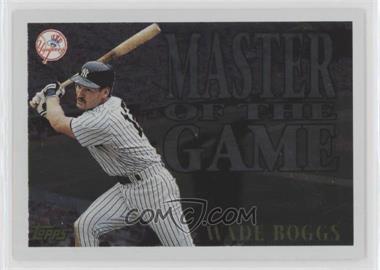 1996 Topps - Masters of the Game #MG11 - Wade Boggs