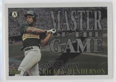 1996 Topps - Masters of the Game #MG6 - Rickey Henderson