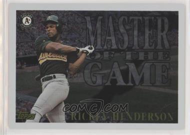 1996 Topps - Masters of the Game #MG6 - Rickey Henderson