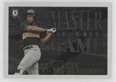 1996 Topps - Masters of the Game #MG6 - Rickey Henderson