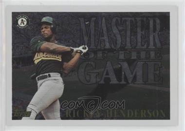 1996 Topps - Masters of the Game #MG6 - Rickey Henderson
