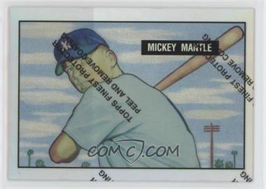 1996 Topps - Mickey Mantle Commemorative Reprints - Finest Refractors #1 - Mickey Mantle (1951 Bowman)