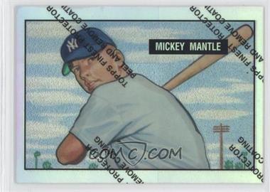 1996 Topps - Mickey Mantle Commemorative Reprints - Finest Refractors #1 - Mickey Mantle (1951 Bowman)