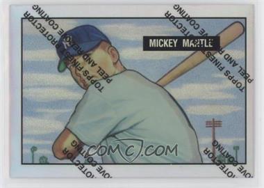 1996 Topps - Mickey Mantle Commemorative Reprints - Finest Refractors #1 - Mickey Mantle (1951 Bowman)