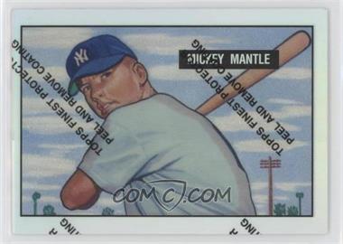 1996 Topps - Mickey Mantle Commemorative Reprints - Finest Refractors #1 - Mickey Mantle (1951 Bowman)