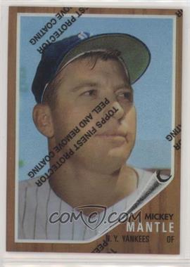 1996 Topps - Mickey Mantle Commemorative Reprints - Finest Refractors #12 - Mickey Mantle (1962 Topps)