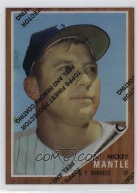 1996 Topps - Mickey Mantle Commemorative Reprints - Finest Refractors #12 - Mickey Mantle (1962 Topps)