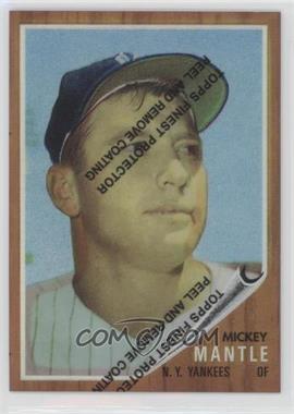 1996 Topps - Mickey Mantle Commemorative Reprints - Finest Refractors #12 - Mickey Mantle (1962 Topps)