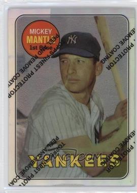 1996 Topps - Mickey Mantle Commemorative Reprints - Finest Refractors #19 - Mickey Mantle (1969 Topps) [EX to NM]