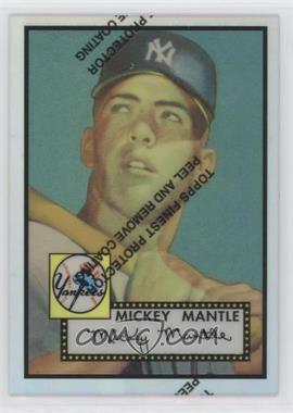 1996 Topps - Mickey Mantle Commemorative Reprints - Finest Refractors #2 - Mickey Mantle (1952 Topps)