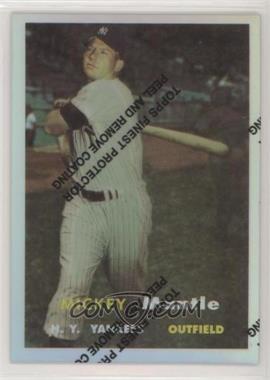 1996 Topps - Mickey Mantle Commemorative Reprints - Finest Refractors #7 - Mickey Mantle (1957 Topps)