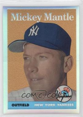 1996 Topps - Mickey Mantle Commemorative Reprints - Finest Refractors #8 - Mickey Mantle (1958 Topps)
