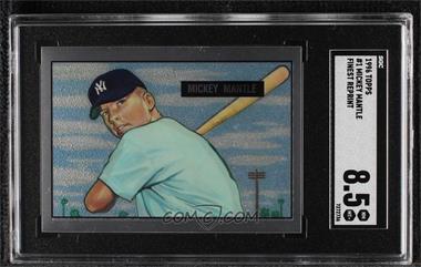 1996 Topps - Mickey Mantle Commemorative Reprints - Finest #1 - Mickey Mantle (1951 Bowman) [SGC 8.5 NM/Mt+]