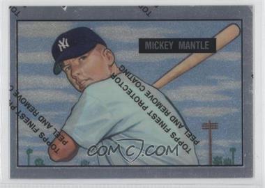 1996 Topps - Mickey Mantle Commemorative Reprints - Finest #1 - Mickey Mantle (1951 Bowman)