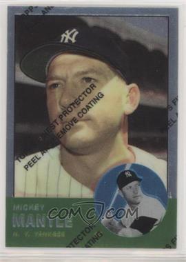 1996 Topps - Mickey Mantle Commemorative Reprints - Finest #13 - Mickey Mantle (1963 Topps)
