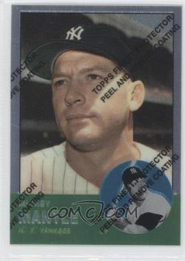 1996 Topps - Mickey Mantle Commemorative Reprints - Finest #13 - Mickey Mantle (1963 Topps)