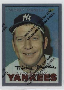 1996 Topps - Mickey Mantle Commemorative Reprints - Finest #17 - Mickey Mantle (1967 Topps)