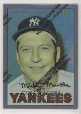 1996 Topps - Mickey Mantle Commemorative Reprints - Finest #17 - Mickey Mantle (1967 Topps)