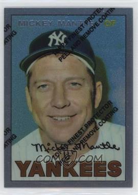 1996 Topps - Mickey Mantle Commemorative Reprints - Finest #17 - Mickey Mantle (1967 Topps)